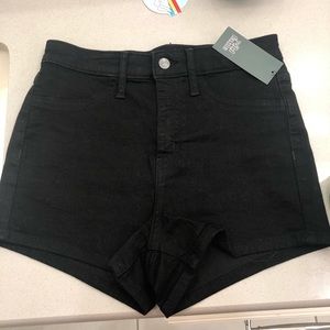 Black wild fable high rise jean shorts